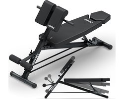 ZIPRO Core Rookie - Trainingsbank - Max. 220 kg - Romeinse bank en dipstang - Bankdrukken - Thuisgym profiel 50