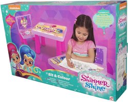 Zit en Kleur Tafelset met Glitters voor Kinderen - Creatief Speelgoed