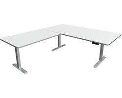 Zit sta hoekbureau Move-3 premium wit 200x220cm