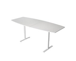 Zit sta vergadertafel Teamwork wit 250x105cm