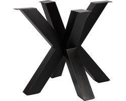 Zita Home Losse matrix poot kuis poot onderstel - 10x10cm - extra dik - poten voor eettafel - metaal - tafelpoot - 89cm lang