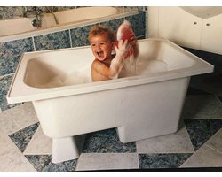 Zitbad Vrijstaand Marinella Rechthoek 65x105x52cm Polypropyleen Mat Wit