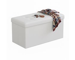 Zitbank - 76x38x38 cm - wit