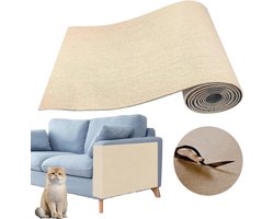 Zitbank Bescherming voor Katten - Zelfklevende Anti-Kras Film 40 x 200 cm, Fleece Dekentje, Krabmat en Wanddecoratie voor Veiligheid en Comfort van Uw Huisdier
