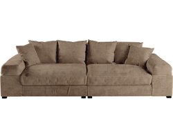 zitbank big sofa fatguy- corduroy taupe- zetelsenbedden - American Loveseat zetel