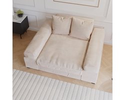 zitbank Big sofa Fatguy Small Corduroy Rib Beige bigsofa zetel - Hoekbanken en hoeksalon bij zetelsenbedden