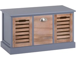 Zitbank in vintage look met 3 laden en opbergruimte