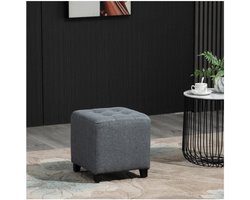 Zithocker - Trendy Living - Houten poten - Grijs
