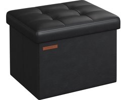 Zitkist - Opbergpoef - Voetenbank - Multifunctioneel - 31cm x 41cm x 31cm - Stijlvol Design - PU/MDF/Schuim - 2,1kg