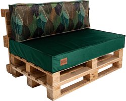 Zitkussen Euro Pallet - Tuinbank Kussen - Comfortabel Zitten - Waterafstotende Stof - 120 x 80 cm - Goud