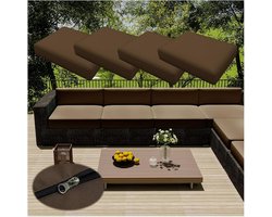 Zitkussen Hoezen - Kussenhoezen Rotan - Buitenmeubels - Waterdichte Polyester - 50x55cm - Typ-21