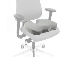 Zitkussen MEDISIT VIII anti-slip en ademend schuim / gel velours grijs hjh OFFICE