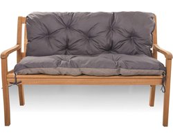 Zitkussen Schommelbank - Bankkussen Tuin - Buiten Ontspannen - Duurzaam Materiaal - 160 x 50 cm - Antraciet