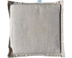 Zitkussen Stoel - Beige - 40 cm x 40 cm x 2 cm - Geschikt voor Binnen en Buiten - Waterafstotend Materiaal - Kussentje - Stoelkussen