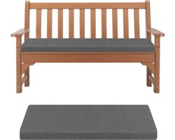 Zitkussen voor Bank of Tuinbank - Comfortabel en Slijtvast - 1 stuk - Donkergrijs - 100x35x8cm