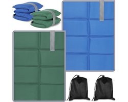 Zitkussen voor buiten, set van 2, waterdicht, thermo-zitkussen, opvouwbaar, zitkussen, stadion, voor outdoor, wandelen