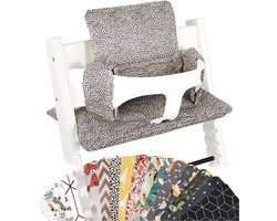 Zitkussen Voor Tripp Trapp Kinderstoel - Handgemaakt In Europa - Compatibel Met Trip Trap Stoel En Baby Set - Sand Leopard Patroon