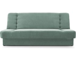 Zitsbank met slaapfunctie en opbergruimter, een bank voor de woonkamer, een slaapbank 192x92x85 cm - CYPRUS - Munt (Soro 34)