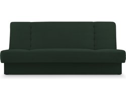 Zitsbank met slaapfunctie en opbergruimter, een bank voor de woonkamer, een slaapbank, Corduroy stof 192x92x85 cm - CYPRUS new - Donkergroen (Poso 14 + Kronos 14)