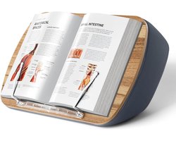 Zitzak boekenstandaard - comfortabele kussenboekhouder voor lezen op bank, bed of bureau - cadeau voor boekenliefhebbers - compatibel met laptop en tablet