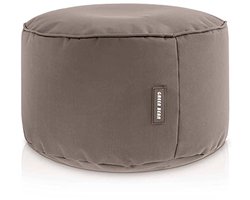 Zitzak-hocker 25x45cm - Voetenbankje en Zitpoef voor Kinderen en Volwassenen - Khaki