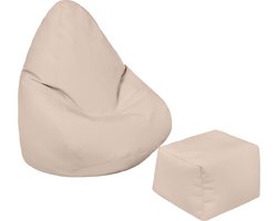 Zitzak - Hoge Rug Kinder Zitzakken - kinderzetel - Zitzak Kind Speelkamer - Duurzaam Gaming Zitzak Stoel met voetenbankje - Binnen & Buiten Bean bag Lounge