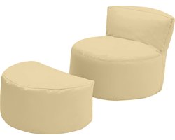 Zitzak - Kinder Zitzakken met Voetenbank - Zitzak Kind - Binnen & Buiten Zitzak Lounge - Duurzaam Gaming Zitzak Stoel - Bean bag Ligstoel