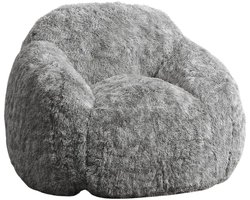 Zitzak - Kunstbont zitzak - Pluche loungezitzak met armleuningen Zachte zitzak gevuld met schuim -Comfortabele luie stoel - Huissofa -Fauteuil