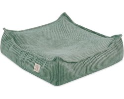 Zitzak Kussen - Zitkussen Kinder - Spelen Ontspannen - Zachte Corduroy Stof - 60x60x20 cm - Groen