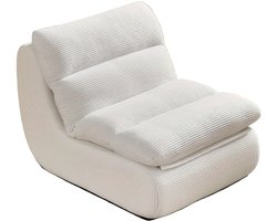 Zitzak – Zitzakbank – Bean Bag – Loungestoel – Poef – Corduroy Stof – Hoogwaardig Schuim – Inclusief Voetensteun en Afneembaar Rugkussen