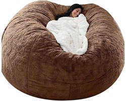 Zitzakhoes - Poef bekleding - Comfortabel Zitten - Ongevuld - 72 x 89 cm - A