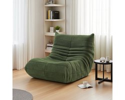 Zitzakken, vloerbanken, zitzakstoelen, leesstoelen, woonkamerstoelen, slaapkamerstoelen, zitzakfauteuils, relaxfauteuils, groen