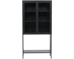 Zivo vitrinekast - 75 x 150 cm - zwart