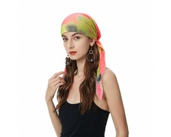 ZLYC Beanie voor dames, zomer, te gebruiken tijdens chemo, tulband, voorgebonden sjaal, Eén Maat