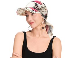ZLYC Dames zomer chemo headwear rand vizier muts beanie muts