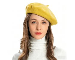 ZLYC Klassieke baret voor dames, Franse kunstenaarsbaret, Eén maat