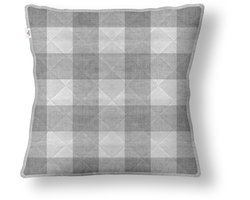 Zo Home Sierkussen Quattro di Lino - Dove Grey - Sierkussens 50x50cm - 100% Polyester - Inclusief Binnenkussen
