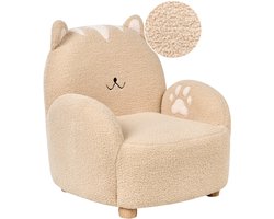 ZOAR - Kinderfauteuil - Beige - Bouclé