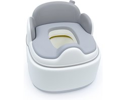 Zoem - WC potje – 3 in 1 - Grijs - Toilet – Peuter potje - Baby Potty – Plaspotje - WC potje kind – Baby – plassen baby – kraamcadeau – kraamvisite – baby shower