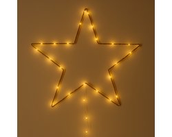 ZoeZo Nachtlampje Kinderen Sterren - LED Wandlamp Binnen - Kinderkamer verlichting - Wanddecoratie - Nachtlampje - Goud