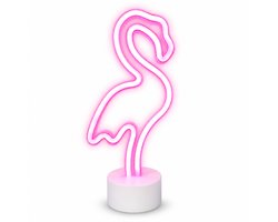 ZoeZo Neon LED lamp Flamingo - Neon verlichting - Sfeerlamp - Sfeerverlichting - USB - Roze