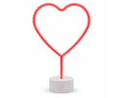 ZoeZo - Neon Wandlamp Hart op voet - LED - Neon Verlichting - Sfeerverlichting - Led lamp - Hart - Rood - Neonlicht - Neon lamp