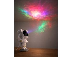 ZoeZo Sterren Projector Astronaut - Sterrenhemel Nachtlampje - Star Galaxy Projector - Incl Afstandsbediening - 45 of 90 Minuten Timer - USB-C