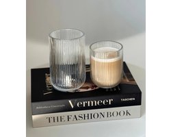 Zoha Crystal Glas Set – 2 stuks – 280 ml – Geribbeld Design – Luxe Drinkglazen