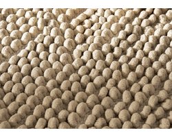 Zohome Badmat Fabrizio - Taupe - Badkamermat - Bidetmat - Badmat Antislip - 40% Katoen 60% Polyester - 70x120 cm