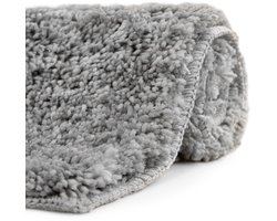 Zohome Badmat Miscela - Badkamermat - Bidetmat - Antislip tapijt - 70x120 cm - Grijs