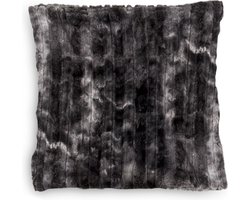 ZoHome Black Kussen Famous 45x45 cm, gemaakt van Fake Fur