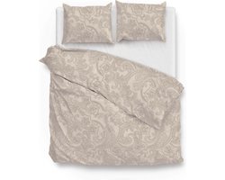 Zohome Dekbedovertrek Paisley-di-Lino - Abstract Bedlinnen - 240x220 - Beige - Dekbedhoes van 100% Katoen