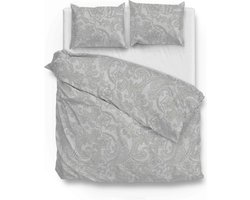 Zohome Dekbedovertrek Paisley-di-Lino - Abstract Bedlinnen - 240x220 - Grijs - Dekbedhoes van 100% Katoen