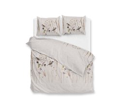 Zohome Dekbedovertrek Terassaco - Bedlinnen met Takken print - 240x220 - Beige - Dekbedhoes van 100% Katoen